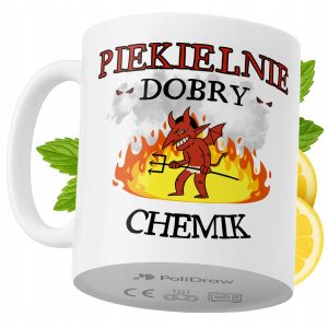Kubek Dla Chemika na Prezent z Nadrukiem ze Zdjęciem 330 ml PoliDraw 973412 Kubek Dla Chemika na Prezent z Nadrukiem ze Zdjęciem 330 ml PoliDraw 973412