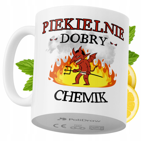 Kubek Dla Chemika na Prezent z Nadrukiem ze Zdjęciem 330 ml PoliDraw 973412
