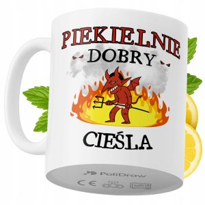 Kubek Dla Cieśli na Prezent z Nadrukiem ze Zdjęciem 330 ml PoliDraw 972764 Kubek Dla Cieśli na Prezent z Nadrukiem ze Zdjęciem 330 ml PoliDraw 972764