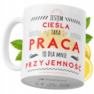 Kubek Dla Cieśli na Prezent z Nadrukiem ze Zdjęciem 330 ml PoliDraw 973511 Kubek Dla Cieśli na Prezent z Nadrukiem ze Zdjęciem 330 ml PoliDraw 973511