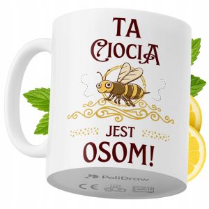 Kubek Dla Cioci na Prezent z Nadrukiem ze Zdjęciem 330 ml PoliDraw 973135 Kubek Dla Cioci na Prezent z Nadrukiem ze Zdjęciem 330 ml PoliDraw 973135