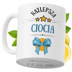 Kubek Dla Cioci na Prezent z Nadrukiem ze Zdjęciem 330 ml PoliDraw 973297 Kubek Dla Cioci na Prezent z Nadrukiem ze Zdjęciem 330 ml PoliDraw 973297
