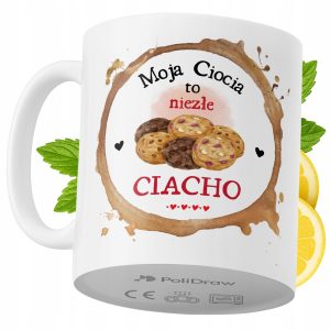 Kubek Dla Cioci na Prezent z Nadrukiem ze Zdjęciem 330 ml PoliDraw 973474 Kubek Dla Cioci na Prezent z Nadrukiem ze Zdjęciem 330 ml PoliDraw 973474