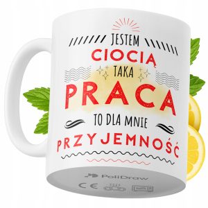 Kubek Dla Cioci na Prezent z Nadrukiem ze Zdjęciem 330 ml PoliDraw 973897 Kubek Dla Cioci na Prezent z Nadrukiem ze Zdjęciem 330 ml PoliDraw 973897
