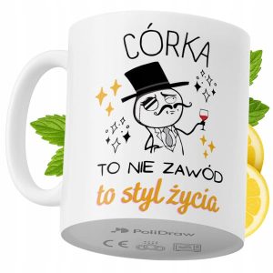 Kubek Dla Córki na Prezent z Nadrukiem ze Zdjęciem 330 ml PoliDraw 972980 Kubek Dla Córki na Prezent z Nadrukiem ze Zdjęciem 330 ml PoliDraw 972980