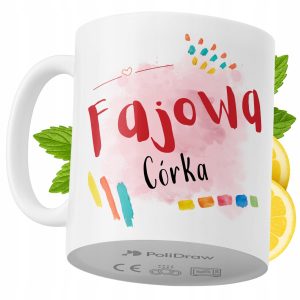 Kubek Dla Córki na Prezent z Nadrukiem ze Zdjęciem 330 ml PoliDraw 973425 Kubek Dla Córki na Prezent z Nadrukiem ze Zdjęciem 330 ml PoliDraw 973425