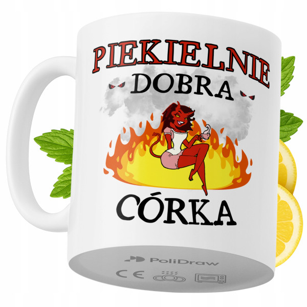 Kubek Dla Córki na Prezent z Nadrukiem ze Zdjęciem 330 ml PoliDraw 973696