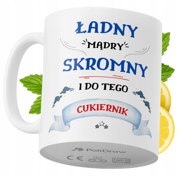 Kubek Dla Cukiernika na Prezent z Nadrukiem ze Zdjęciem 330 ml PoliDraw 973606