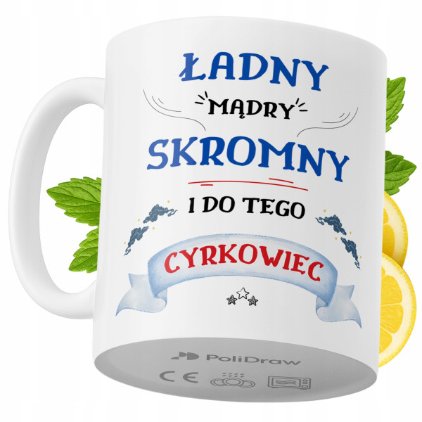 Kubek Dla Cyrkowca na Prezent z Nadrukiem ze Zdjęciem 330 ml PoliDraw 972865