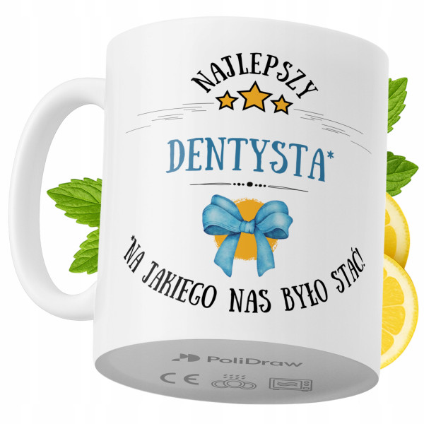 Kubek Dla Dentysty na Prezent z Nadrukiem ze Zdjęciem 330 ml PoliDraw 972450