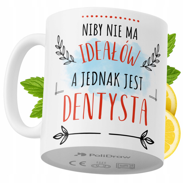 Kubek Dla Dentysty na Prezent z Nadrukiem ze Zdjęciem 330 ml PoliDraw 973867