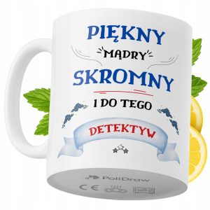 Kubek Dla Detektywa na Prezent z Nadrukiem ze Zdjęciem 330 ml PoliDraw 973667 Kubek Dla Detektywa na Prezent z Nadrukiem ze Zdjęciem 330 ml PoliDraw 973667