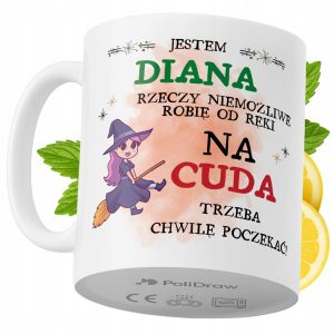 Kubek Dla Diany na Prezent z Nadrukiem ze Zdjęciem 330 ml PoliDraw 973076