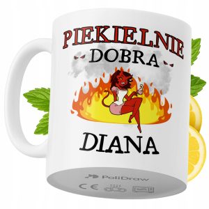 Kubek Dla Diany na Prezent z Nadrukiem ze Zdjęciem 330 ml PoliDraw 973525