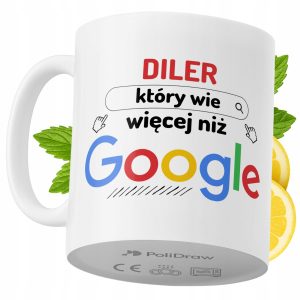 Kubek Dla Dilera na Prezent z Nadrukiem ze Zdjęciem 330 ml PoliDraw 971013