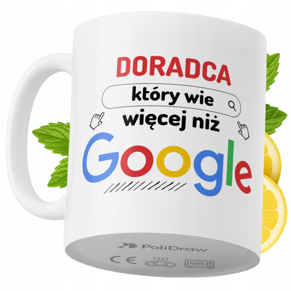 Kubek Dla Doradcy na Prezent z Nadrukiem ze Zdjęciem 330 ml PoliDraw 970317