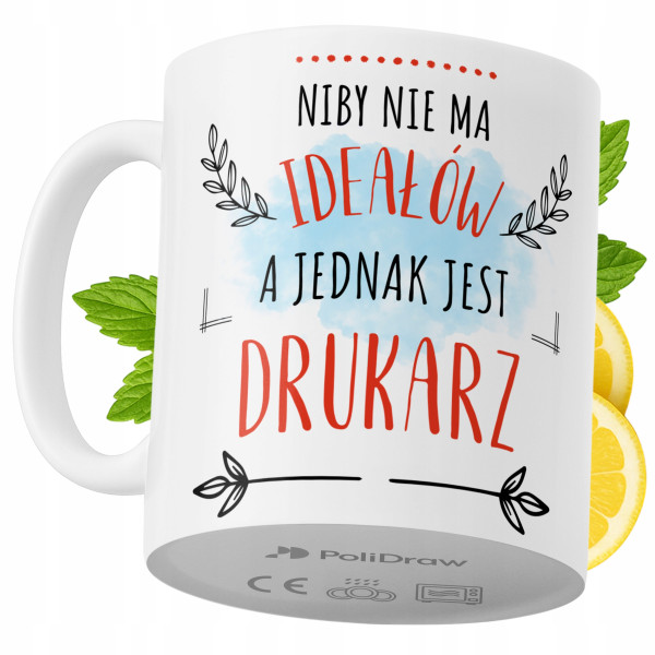 Kubek Dla Drukarza na Prezent z Nadrukiem ze Zdjęciem 330 ml PoliDraw 971865