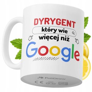 Kubek Dla Dyrygenta na Prezent z Nadrukiem ze Zdjęciem 330 ml PoliDraw 972614 Kubek Dla Dyrygenta na Prezent z Nadrukiem ze Zdjęciem 330 ml PoliDraw 972614