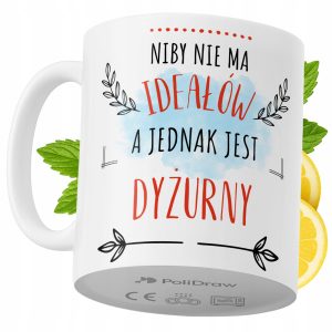 Kubek Dla Dyżurnego na Prezent z Nadrukiem ze Zdjęciem 330 ml PoliDraw 972591 Kubek Dla Dyżurnego na Prezent z Nadrukiem ze Zdjęciem 330 ml PoliDraw 972591