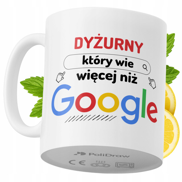 Kubek Dla Dyżurnego na Prezent z Nadrukiem ze Zdjęciem 330 ml PoliDraw 972829