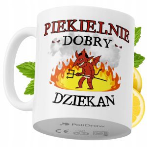 Kubek Dla Dziekana na Prezent z Nadrukiem ze Zdjęciem 330 ml PoliDraw 973497 Kubek Dla Dziekana na Prezent z Nadrukiem ze Zdjęciem 330 ml PoliDraw 973497