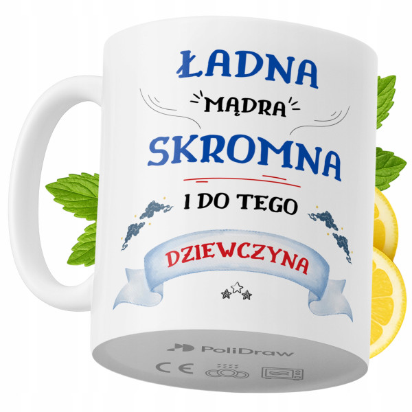 Kubek Dla Dziewczyny na Prezent z Nadrukiem ze Zdjęciem 330 ml PoliDraw 972413