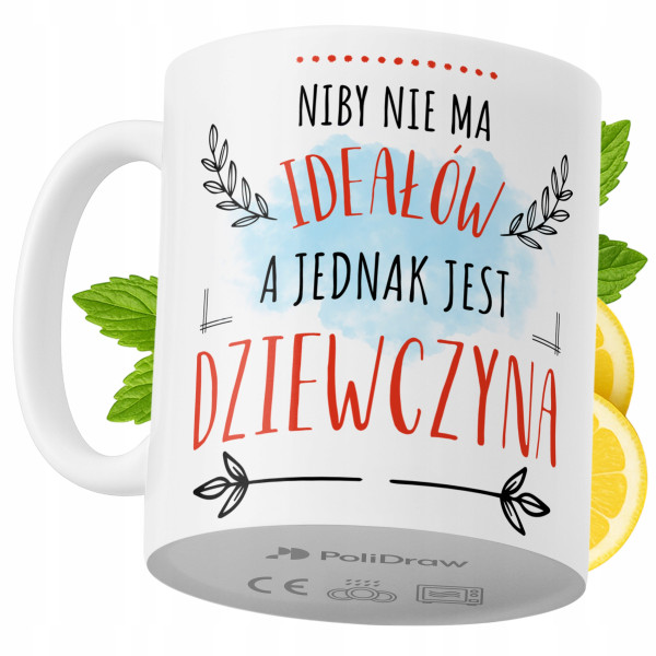 Kubek Dla Dziewczyny na Prezent z Nadrukiem ze Zdjęciem 330 ml PoliDraw 972826