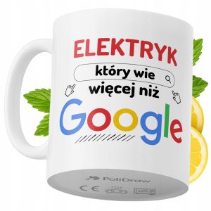Kubek Dla Elektryka na Prezent z Nadrukiem ze Zdjęciem 330 ml PoliDraw 973972