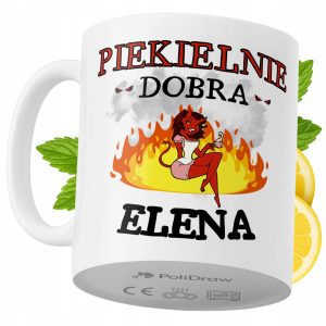 Kubek Dla Eleny na Prezent z Nadrukiem ze Zdjęciem 330 ml PoliDraw 973632