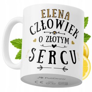 Kubek Dla Eleny na Prezent z Nadrukiem ze Zdjęciem 330 ml PoliDraw 972460