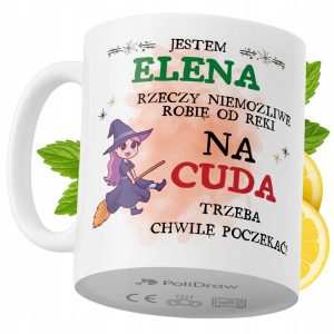 Kubek Dla Eleny na Prezent z Nadrukiem ze Zdjęciem 330 ml PoliDraw 972666