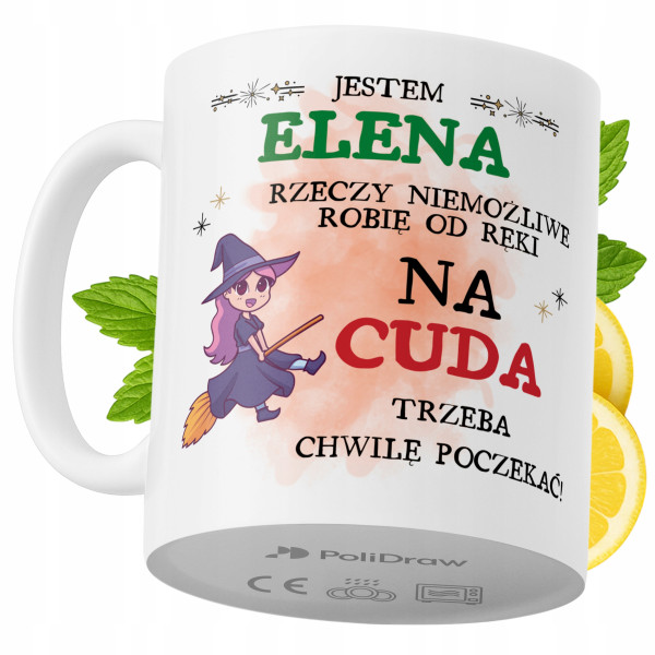 Kubek Dla Eleny na Prezent z Nadrukiem ze Zdjęciem 330 ml PoliDraw 972666