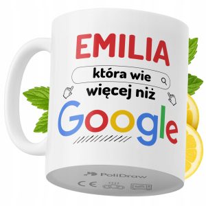 Kubek Dla Emilii na Prezent z Nadrukiem ze Zdjęciem 330 ml PoliDraw 970359 Kubek Dla Emilii na Prezent z Nadrukiem ze Zdjęciem 330 ml PoliDraw 970359