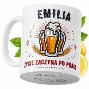Kubek Dla Emilii na Prezent z Nadrukiem ze Zdjęciem 330 ml PoliDraw 972625 Kubek Dla Emilii na Prezent z Nadrukiem ze Zdjęciem 330 ml PoliDraw 972625