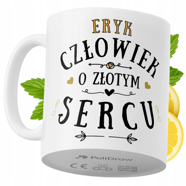 Kubek Dla Eryka na Prezent z Nadrukiem ze Zdjęciem 330 ml PoliDraw 973172