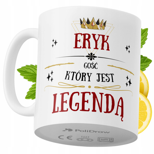 Kubek Dla Eryka na Prezent z Nadrukiem ze Zdjęciem 330 ml PoliDraw 973842