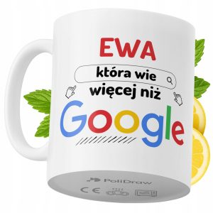 Kubek Dla Ewy na Prezent z Nadrukiem ze Zdjęciem 330 ml PoliDraw 972617 Kubek Dla Ewy na Prezent z Nadrukiem ze Zdjęciem 330 ml PoliDraw 972617