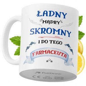 Kubek Dla Farmaceuty na Prezent z Nadrukiem ze Zdjęciem 330 ml PoliDraw 973879 Kubek Dla Farmaceuty na Prezent z Nadrukiem ze Zdjęciem 330 ml PoliDraw 973879