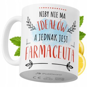 Kubek Dla Farmaceuty na Prezent z Nadrukiem ze Zdjęciem 330 ml PoliDraw 970308 Kubek Dla Farmaceuty na Prezent z Nadrukiem ze Zdjęciem 330 ml PoliDraw 970308