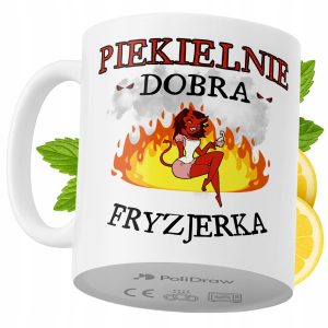 Kubek Dla Fryzjerki na Prezent z Nadrukiem ze Zdjęciem 330 ml PoliDraw 973912