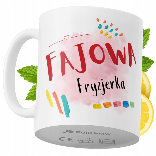 Kubek Dla Fryzjerki na Prezent z Nadrukiem ze Zdjęciem 330 ml PoliDraw 972810