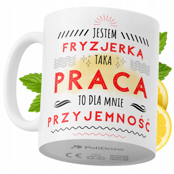Kubek Dla Fryzjerki na Prezent z Nadrukiem ze Zdjęciem 330 ml PoliDraw 973417