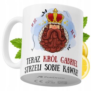Kubek Dla Gabriela na Prezent z Nadrukiem ze Zdjęciem 330 ml PoliDraw 972522