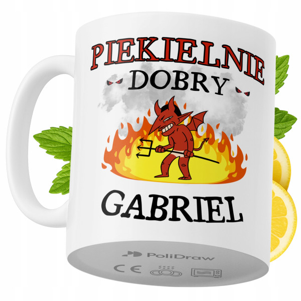 Kubek Dla Gabriela na Prezent z Nadrukiem ze Zdjęciem 330 ml PoliDraw 972766