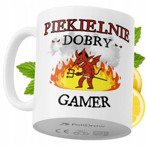 Kubek Dla Gamera na Prezent z Nadrukiem ze Zdjęciem 330 ml PoliDraw 973568