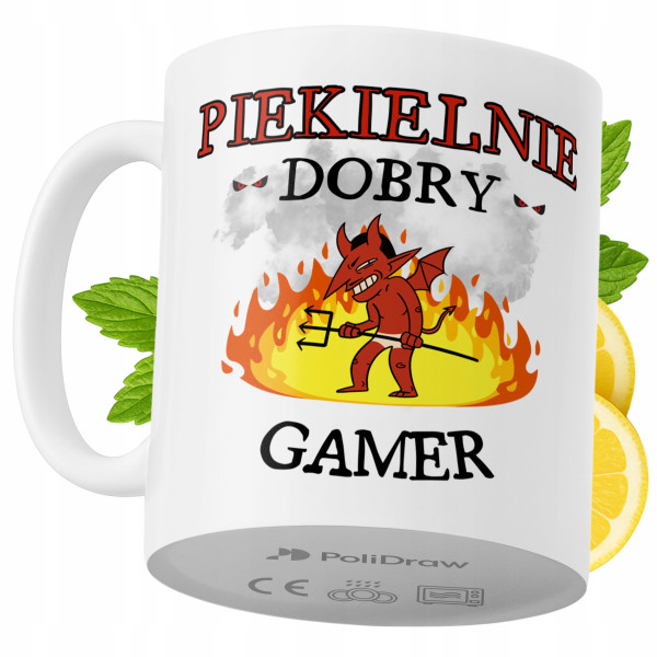 Kubek Dla Gamera na Prezent z Nadrukiem ze Zdjęciem 330 ml PoliDraw 973568