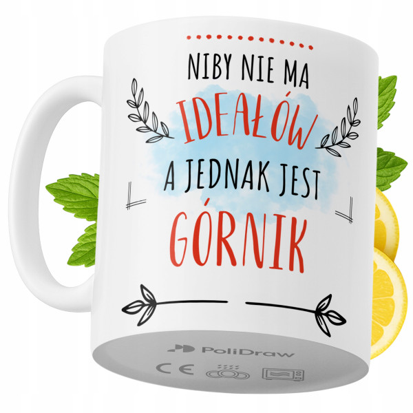 Kubek Dla Górnika na Prezent z Nadrukiem ze Zdjęciem 330 ml PoliDraw 973764
