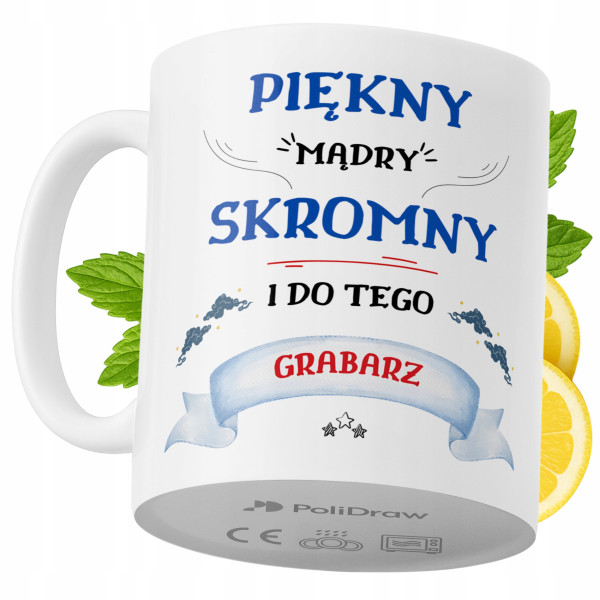 Kubek Dla Grabarza na Prezent z Nadrukiem ze Zdjęciem 330 ml PoliDraw 973902