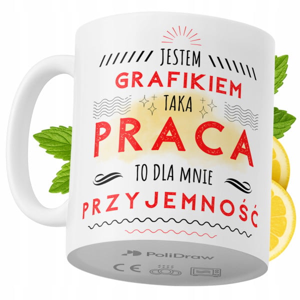Kubek Dla Grafika na Prezent z Nadrukiem ze Zdjęciem 330 ml PoliDraw 973847