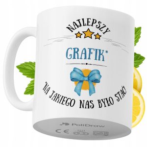Kubek Dla Grafika na Prezent z Nadrukiem ze Zdjęciem 330 ml PoliDraw 970303 Kubek Dla Grafika na Prezent z Nadrukiem ze Zdjęciem 330 ml PoliDraw 970303